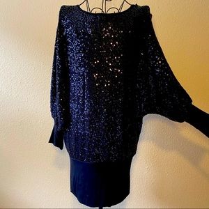 Black Sequin mini dress